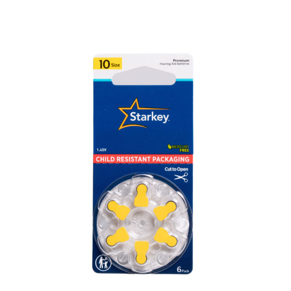 Pilas para Audífono # 10. Marca Starkey. 1.45 (BLISTER)
